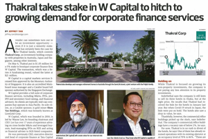 Thakral takes stake in W Capital to hitch to growing demand for corporate finance services